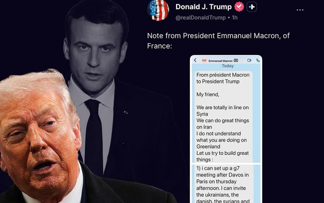 Ông Macron gửi tin nhắn riêng, ông Trump đăng toàn bộ lên mạng: Lời giải thích gây chú ý của Tổng thống Mỹ
