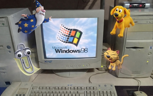 Thấy hình 4 nhân vật này, dân 8x, 9x giật mình nhớ về những “phòng tin”, máy tính Windows 98 từ gần 30 năm trước