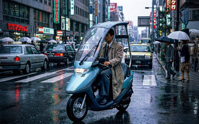 Honda Cabina: Siêu phẩm xe tay ga có mái che và gạt nước thập niên 90 thách thức mọi giới hạn vật lý