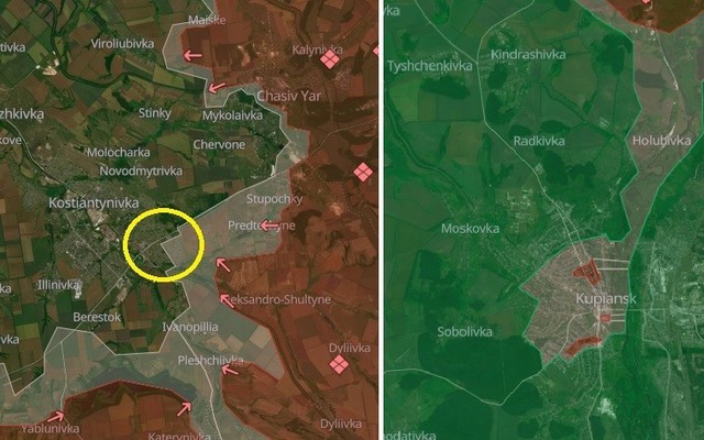 Ukraine sa lầy ở Kupiansk, Nga bùng nổ ở Kostiantynivka, Sloviansk