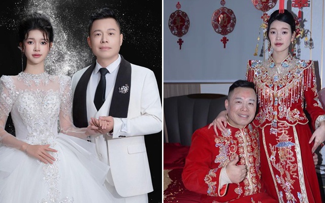 Đám cưới của Tôn Bằng và vợ kém 26 tuổi: Cô dâu lộ nhan sắc thật qua cam thường