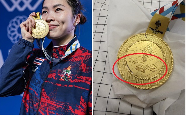Ngôi sao Thái Lan sửng sốt: HCV SEA Games 33 vừa nhận đã bong tróc