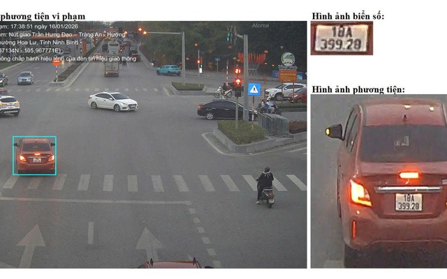 Camera AI phát hiện 416 phương tiện vi phạm tại Ninh Bình chỉ trong một tuần