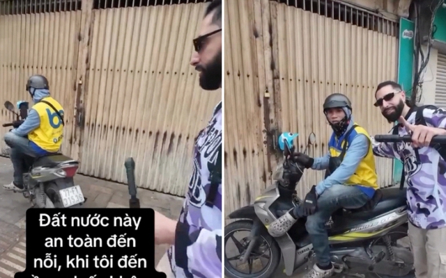 Khách Tây làm hành động lạ sau lưng tài xế, sững sờ khẳng định Việt Nam quá an toàn