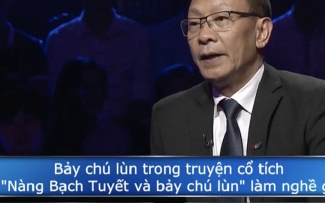 7 chú lùn trong truyện Bạch Tuyết làm nghề gì? 73% khán giả Ai Là Triệu Phú trả lời sai