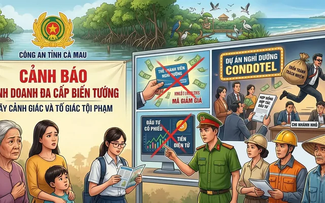 Công an Cà Mau cảnh báo thủ đoạn lừa đảo nhằm vào sinh viên, người nội trợ