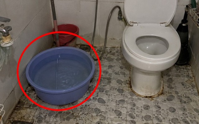 Lời khuyên cho những gia đình để chậu nước trong nhà vệ sinh 24/24