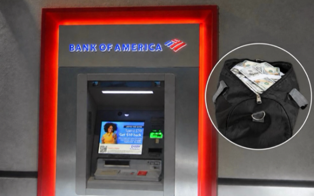 Phát hiện nhiều túi đựng hơn 3,3 tỷ đồng tiền mặt đặt trên nóc máy ATM