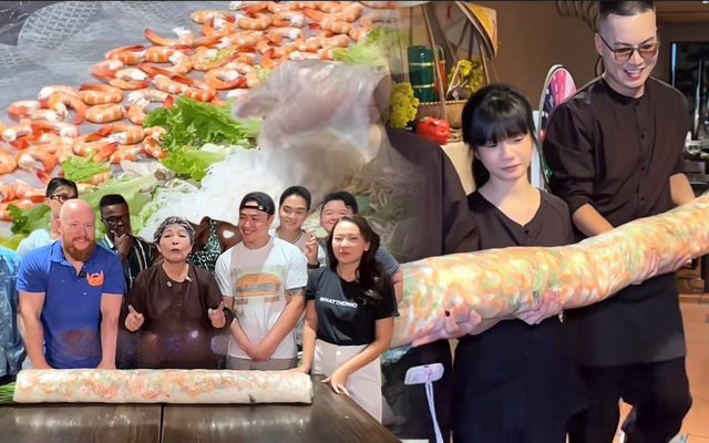 Cơm quê Dượng Bầu thử thách khách ăn 3 kg thịt, 3 kg tôm, 4 kg rau bún trong 30 phút: Thắng nhận 5 triệu, thua trả 3 triệu