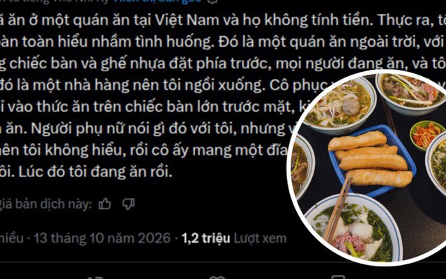Khách Tây đi ăn quán vỉa hè ở Việt Nam, lúc tính tiền bị từ chối: Chuyện đang ầm ĩ MXH quốc tế