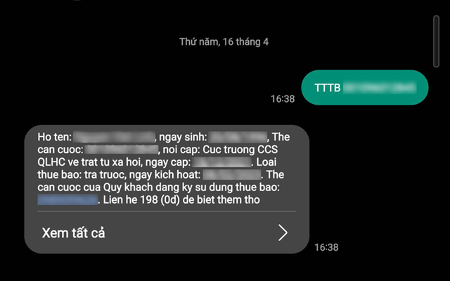 Công an cảnh báo nóng tới tất cả người nhận được tin nhắn như sau