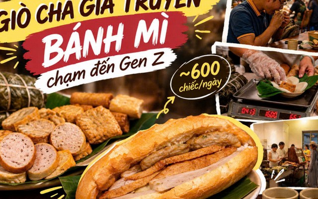 Cặp đôi genZ bán 600 bánh mì, 1.000 bánh dày nhờ làm mới thương hiệu giò chả thời Pháp thuộc
