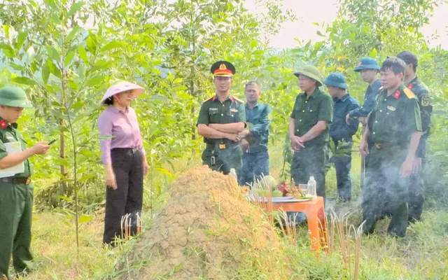 Xác minh ngôi mộ nghi của liệt sĩ được chôn cất hơn nửa thế kỷ trước