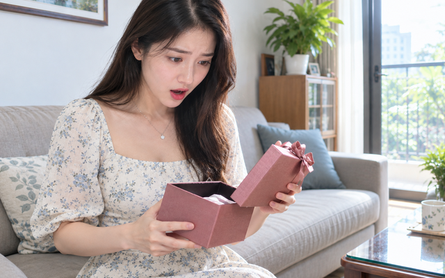 Chồng tặng quà 20/10 sớm, vừa mở hộp ra, vợ sững sờ với thứ bên trong