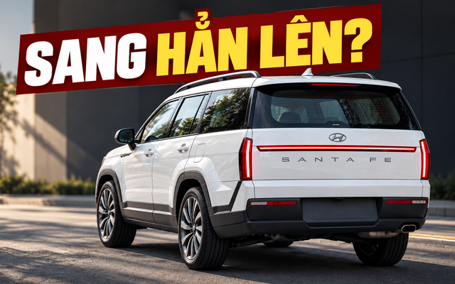 Hyundai Santa Fe 2027 để lộ thêm nhiều chi tiết mới: Đèn hậu dọc như Range Rover, mặt trước cũng thay đổi rõ nét