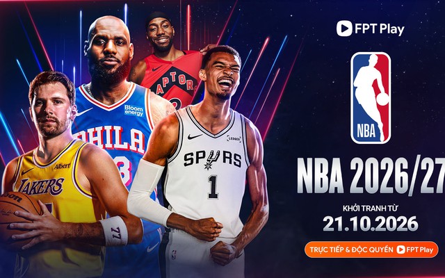 NBA 2026/27 trên FPT Play: Mùa giải của những cuộc đổi màu áo chấn động