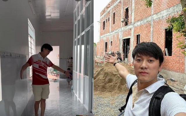 Nam nghệ sĩ quê Long An xây nhà cho anh trai sau khi tặng nhà 10 phòng ngủ cho cha mẹ