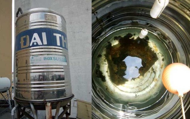Bên trong bồn nước inox sau nhiều năm sử dụng có gì?