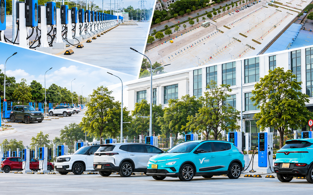 Lộ diện 'siêu trạm sạc' VinFast khủng nhất Việt Nam giữa lòng Thủ đô: Quy mô hơn 1.000 cổng, có đủ sạc nhanh lẫn sạc chậm
