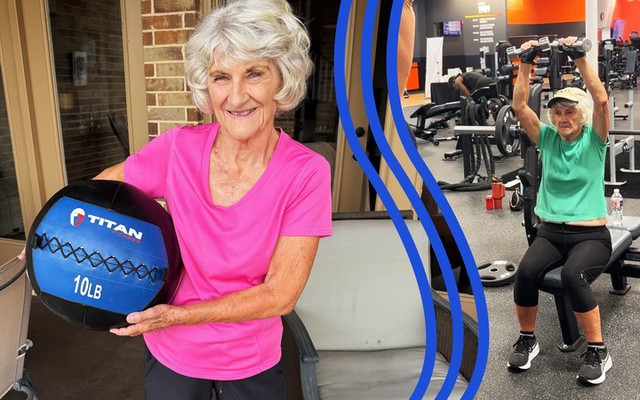 Cụ bà 90 tuổi tập gym để vơi nỗi buồn sau khi chồng qua đời