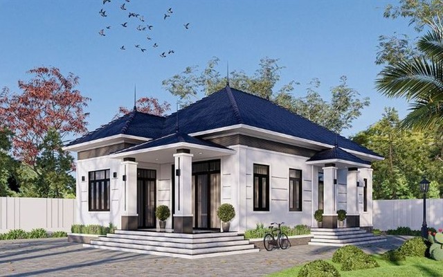 5 mẫu nhà mái Nhật 1 tầng 4 phòng ngủ được yêu thích