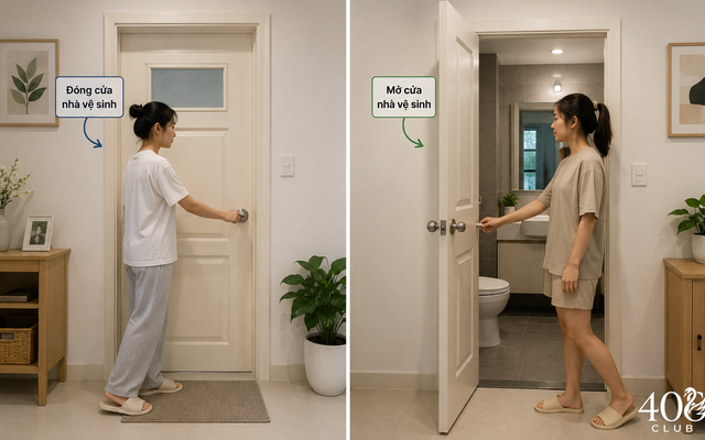 Rủi ro tiềm ẩn khi khép cửa nhà vệ sinh suốt ngày