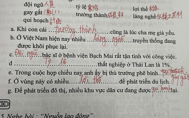 Hai từ trong bài tập tiếng Việt gây tranh luận: Bạn cũng rất dễ nhầm lẫn!