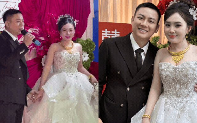 Biểu cảm lạ của Ngọc Trinh trong đám cưới với Hoài Lâm