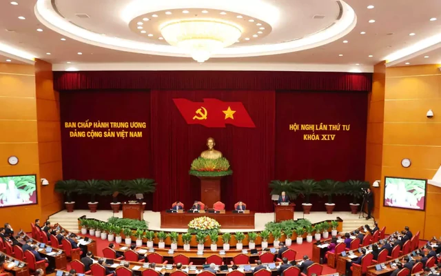 Thông báo Hội nghị lần thứ tư Ban Chấp hành Trung ương Đảng khóa XIV