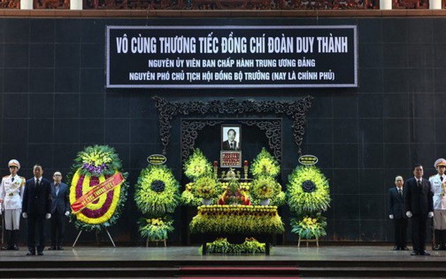 Lễ tang cấp Nhà nước nguyên Phó Chủ tịch Hội đồng Bộ trưởng Đoàn Duy Thành