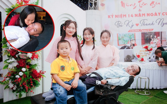 Người đàn ông liệt toàn thân vẫn nuôi cả gia đình ở Nghệ An, xây nhà khang trang, lo cho 2 con đi du học