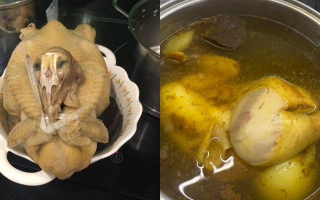 “Kiếp nạn” luộc gà cúng Giao thừa: Đầu cánh đảo lộn, da thì toác, còn cứu nổi không?