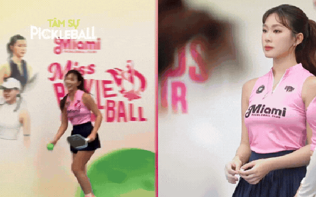 Ngoại hình xinh hết nấc nhưng em Kim "vén váy" bị chê tơi tả khi thi Miss Pickleball vì kĩ năng cực tệ