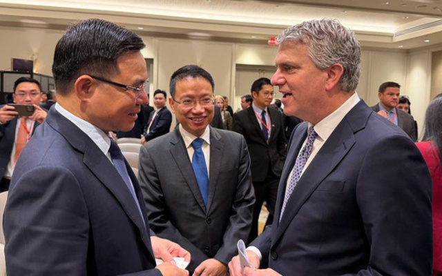 Quyền Bộ trưởng Bộ Công Thương trao đổi với Giám đốc cơ quan Thương mại quốc tế Mỹ