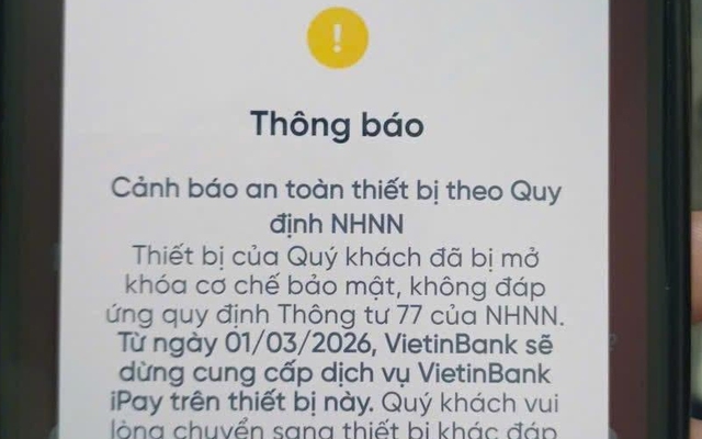 Từ 1/3, Vietcombank, VietinBank, Agribank,... ngưng giao dịch rút/chuyển tiền qua ứng dụng với những khách hàng sau