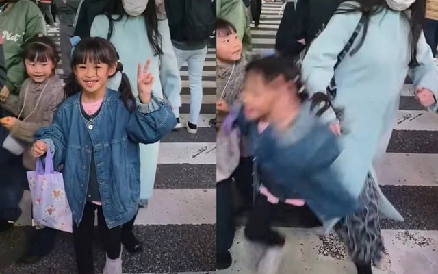 Clip 11 giây khiến 9 triệu người phẫn nộ: Bé gái đang hớn hở chụp ảnh kỷ niệm tại ngã tư Shibuya nổi tiếng thì bị người phụ nữ xô ngã đầy ác ý