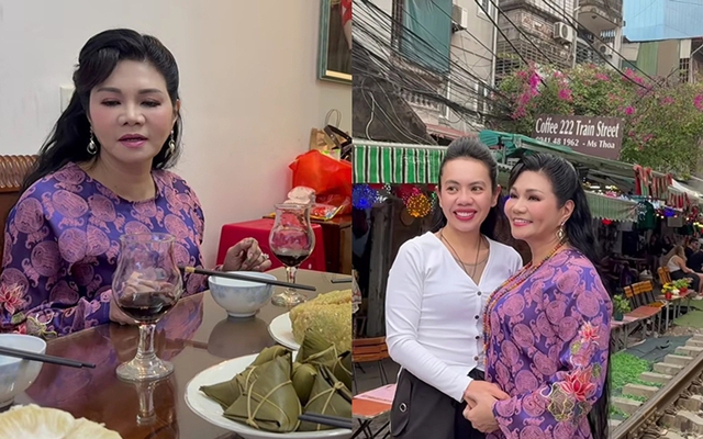 Nữ NSƯT từ Mỹ về, lần đầu tiên ăn Tết Hà Nội: Ra giữa phố đường tàu thả dáng