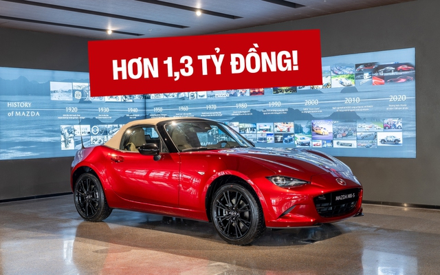 Mazda MX-5 2026 nhận đặt cọc tại Việt Nam: Sale báo giá 1,359 tỷ đồng, rẻ hơn BRZ, dự kiến giao xe tháng 5/2026