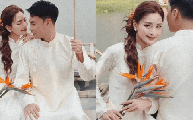 Mê mẩn khung cảnh ảnh cưới cực thơ của MC Huyền Trang Mù Tạt và tuyển thủ Việt Nam