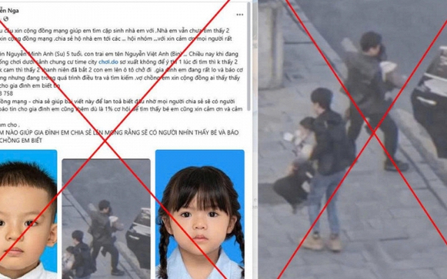 Tràn lan thông tin giả vụ "bắt cóc 2 trẻ em tại Times City", công an Hà Nội cảnh báo