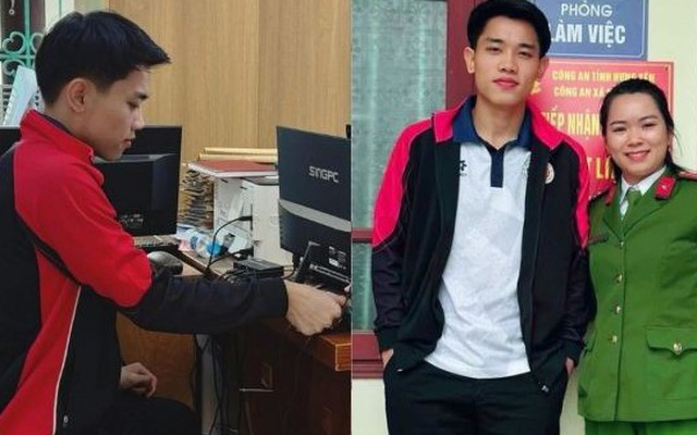 Viral ảnh Đình Bắc bất ngờ xuất hiện ở trụ sở Công an xã