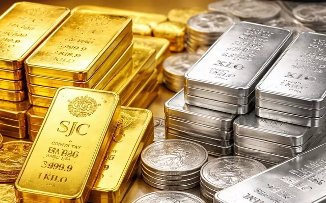 Giá vàng bạc tiếp tục giảm sâu