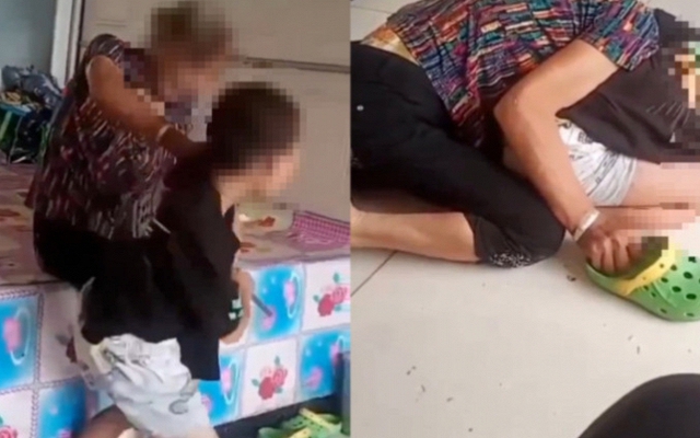 Clip ghi lại cảnh 2 bà cháu khiến nhiều người hoảng sợ: 5 người, không có ai là người bình thường cả!