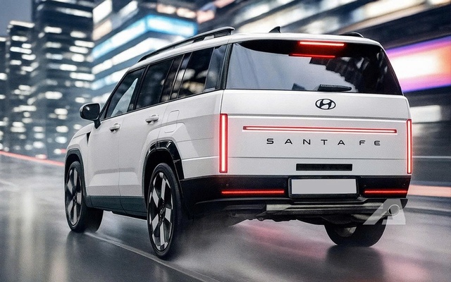 Hyundai Santa Fe facelift lộ thêm ảnh: Đèn hậu là chi tiết thay đổi nhiều nhất