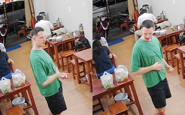 Chàng Tây vỗ bụng đen đét khen món bún bò Huế khiến dân mạng cười bò