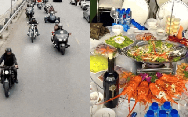 Đám cưới gây chú ý tại Hải Hậu: Rạp cưới rộng 1.000m2, dàn xe moto tiền tỷ rước dâu