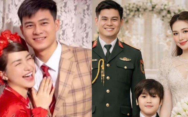 Xôn xao ảnh đám hỏi của Hòa Minzy và Đại úy Thăng Văn Cương