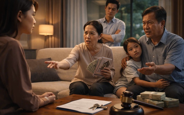 Ly hôn, bố mẹ chồng đòi con dâu 1 tỷ tiền trông cháu và ăn ở được không?