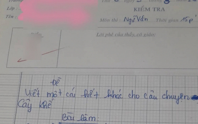 Đề Văn yêu cầu viết lại kết truyện Cây Khế, em học sinh viết ra sao mà cô phán VÔ LÝ, dân mạng cãi vã nảy lửa!