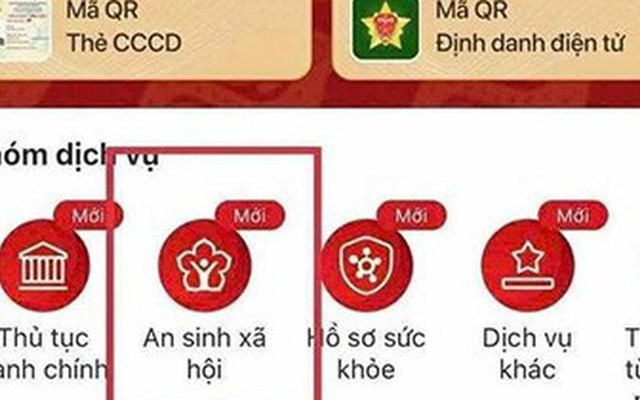 Cách tích hợp tài khoản hưởng an sinh xã hội trên VNeID